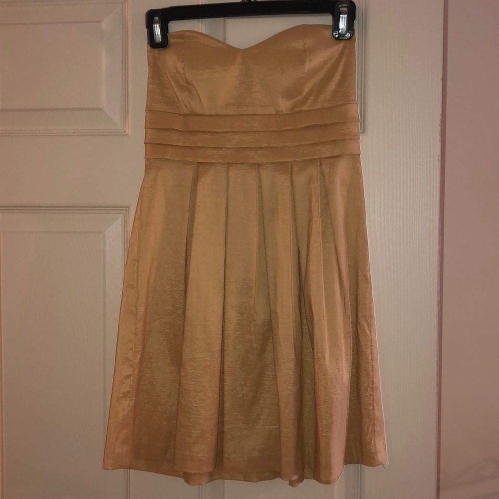 Simple cream mini dress